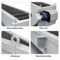 Grille rotative à dents pour le traitement des eaux usées, machine de nettoyage automatique des grilles à dents, en acier inoxydable, pour installation en canal