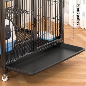 Yavru kediler için Modern ev Villa açık oturma odası <span class=keywords><strong>Pet</strong></span> malzemeleri sürdürülebilir yuva lüks çok katlı Metal kedi kafes - Product Image 3