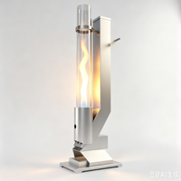 Poêle à granulés de bois moderne et portable pour extérieur, chauffage de patio de luxe durable, poêle fusée en acier inoxydable, chauffage efficace, verre haute résistance à la flamme