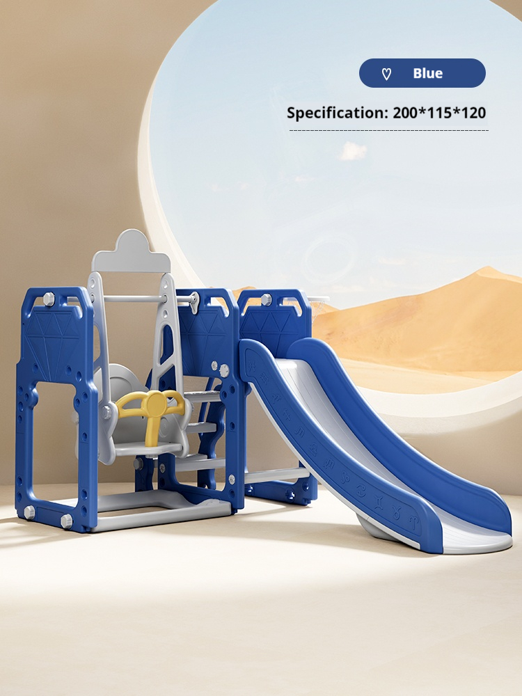 Tobogán Azul con Columpio