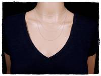 Collier pour femme en chaîne fine simple, prix de gros promotionnel