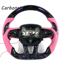 Volant personnalisé en fibre de carbone forgée pour Dodge Challenger Charger SRT Hellcat Redeye 2015+ – Adaptation OEM pour amélioration intérieure sportive