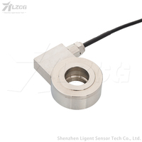 Capteur de Force de pression circulaire de Type rondelle 300kN 3/5/10/20/50/100/200/450kN cellule de charge de mesure de Compression technique Donut