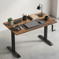 Bureau debout ergonomique moderne pliable à manivelle, réglable en hauteur, pour ordinateur, idéal pour la maison, le bureau ou le studio
