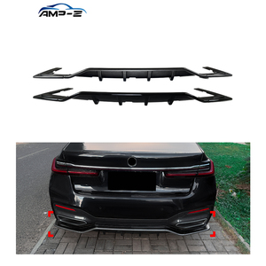 G11 Bóng Đen ABS Phía Sau Bumper Khuếch Tán Splitter Cho BMW 3 <span class=keywords><strong>Series</strong></span> G11 G12 Facelift M Thể Thao 2019 2022 Phụ Kiện Xe Hơi - Product Image 1