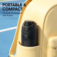 Bouteille d'eau originale, bouteille isotherme en acier inoxydable à double paroi multi-capacités avec logo personnalisé en gros