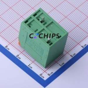 DG2206V-7.5-DB-02P-14-00A(H) Plug-in Terminal Block Through hole,P=7.5mm Board-to-Board / Socket - Closed 1x2P 7.5mm Green - Product Image 2