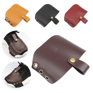 Motorcycle wear-resistant and non-slip shift cover, PU leather shift lever <b>pad</b>, gear shift shoe cover, riding shoe cover, - Product Image 2