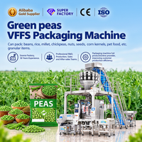Machine d'emballage multifonctionnelle automatique verticale pour pois verts 200g 500g