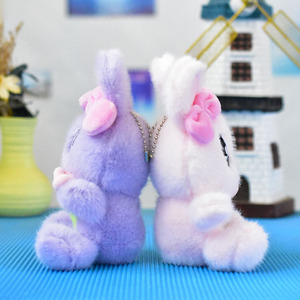 Llavero de Conejo de Peluche Suave, Adorable Muñeco de Peluche, Llavero de Conejita <span class=keywords><strong>Esther</strong></span>, Colgante para Bolso, Encantador Regalo de Cumpleaños para Niñas - Product Image 4