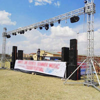 Sistema Modular Portátil de Aleación de Aluminio para Torre con Cabrestante Manual y Sección Superior para Elevación de Altavoces Line Array