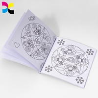 Livre de coloriage mandala personnalisé pour enfants, reliure parfaite, impression couleur, livre éducatif écologique pour enfants