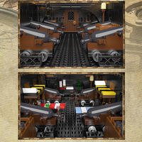 13186 Serie Barco Pirata Perla Negra, Rompecabezas de Alta Dificultad para Niños, Bloques de Construcción de Plástico ABS, Modelo de Juguete Decorativo 14