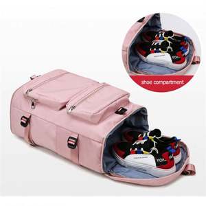 Bolsa de Viaje Multifuncional Impermeable de Gran Capacidad, Mochila de Viaje de Corta Distancia con Compartimento para Zapatos - Product Image 6
