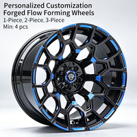 Jantes FLowtone, design creux concave, jantes en alliage d'aluminium de 20 et 22 pouces, 5x114.3/127, pour Jeep Wrangler