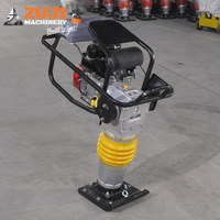 Compacteur à piston HCD125, 5,5 CV, essence, diesel, électrique, machine de compactage du sol pour la construction