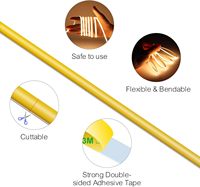 Lampu Strip LED COB 2-Kawat 8mm 576 LED/m Tembaga Langsung dari Pabrik, Fleksibel, Kepadatan Tinggi, Dapat Diatur Secara Cerdas, Bersertifikasi CE