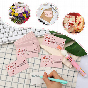 Sẵn sàng chứng khoán Tùy chỉnh màu xanh lá cây đồ trang sức kinh doanh Cảm ơn bạn thẻ bền và Holographic in logo Bìa bao bì nhãn - Product Image 4