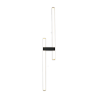 Lámpara de Pared LED para Interiores, Doble Tubo de Luz, IP44, 3000K, Blanco Cálido, Moderna, de Aleación de Zinc, CRI 90, para Baño, Hogar y Oficina