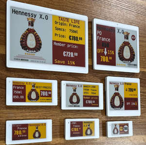 Etiqueta Electrónica de Precio para Estante (ESL) con Pantalla de Tinta Electrónica (E Ink) de 2.9 Pulgadas y 2.4 GHz, con Comunicación Inalámbrica NFC, para Sistema de Visualización de Precios en Cervecerías y Tiendas, Superventas - Product Image 1