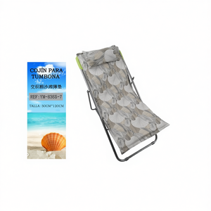 TUMBONA 50X120CMX4CM-7 เสื่อชายหาดผ้าฝ้ายทอแบบอินเตอร์วอเคนพร้อมเบาะรองนั่งและหมอนฟองน้ำ - Product Image 2