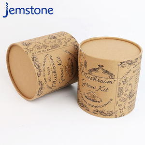 โรงงานวัสดุเป็นมิตรกับสิ่งแวดล้อม ขายส่งกระดาษกลมสามารถบรรจุภัณฑ์หัตถกรรมหลอดกระดาษแข็งคราฟท์ - Product Image 5