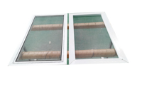Ventana de PVC Antirrobo con Mosquitera, 3 Rieles, Tamaño Estándar Simple, Ventanas y Puerta de PVC, Ventana Corredera Panamá con Mosquitera