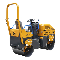 XCMG Mini rouleau de route 1 tonne compacteur vibratoire Double tambour machine de route avec prix