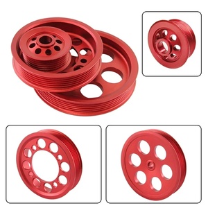 Poulie de manivelle légère pour <span class=keywords><strong>Toyota</strong></span> pour <span class=keywords><strong>Supra</strong></span> 2JZ-GTE Turbo 3.0L JZA80 93-98 pièces de moteur en alliage Mazda pour modèles de voitures Benz - Product Image 2