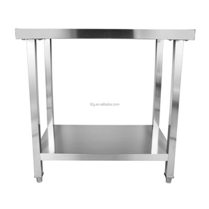 โต๊ะทำงานครัวสแตนเลสพร้อมชั้นวางด้านล่างสำหรับใช้งานเชิงพาณิชย์ - Product Image 4