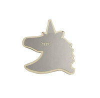 Pépinière en bois forme d'éléphant enfants dessin animé acrylique miroir décoration de la maison