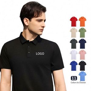 เสื้อโปโลผู้ชายขายส่ง เสื้อยืดพิมพ์โลโก้ตามสั่ง ไซส์ใหญ่ เสื้อโปโลเปล่าสำหรับติดแบรนด์ส่วนตัว - Product Image 3