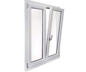 Ventana Abatible de PVC con Doble Acristalamiento, Aislamiento Acústico, Acabado en Madera Blanca de Lujo, Color Personalizado, Certificación CE, para Casas y Villas - Product Image 2