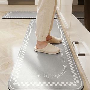 <span class=keywords><strong>Tapis</strong></span> <span class=keywords><strong>de</strong></span> <span class=keywords><strong>cuisine</strong></span> antidérapant et absorbant l'eau en boue <span class=keywords><strong>de</strong></span> diatomée, ensemble <span class=keywords><strong>de</strong></span> 2 pièces imprimé, moderne et personnalisé, lavable pour la maison - Product Image 3