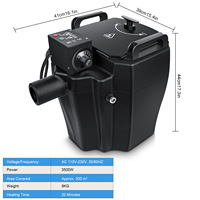 Machine à fumée à glace carbonique pour scène 3500W6000W Effet spécial Machine à fumée pour bar Mariage Performance commerciale Pulvérisateur de fumée