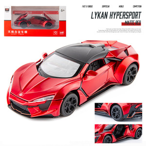 Modello di veicolo giocattolo Lycan Supercar 1:32 Model car sound and light pullback diecast Toy <span class=keywords><strong>Auto</strong></span> 4s shop gifts redand - Product Image 6