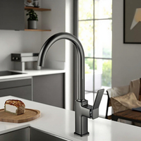 Robinet de cuisine monotrou à noyau en zinc + laiton Robinet d'évier chaud et froid pour mélangeur de cuisine
