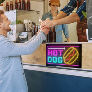 Écran d'affichage LED pour voiture avec animation de texte défilant, panneau matriciel LED contrôlé par application pour camion 13,66*7,87 pouces - Product Image 6