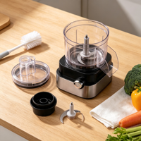 Robot culinaire multifonctionnel électrique commercial SHN en plastique PP et acier inoxydable, hachoir à légumes, râpe, coupe-légumes 6-en-1