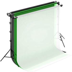 Transmisión en vivo en línea Fotografía Foto <span class=keywords><strong>Video</strong></span> Estudio Habitación Telón de fondo Sistema de soporte Soporte de montaje de barra cruzada Triple barra transversal - Product Image 6