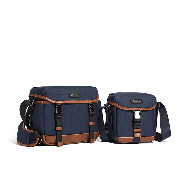 26 Styles Canvas Mirrorless Camera Bag Women's Crossbody Digital Accessories Organizer Fujifilm for Sony DSLR Waterproof