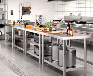 Tavolo da Lavoro in Acciaio Inox per Ristoranti, Vendita Diretta dalla Fabbrica, Banco da Lavoro di Alta Qualità - Product Image 6