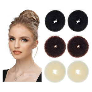 Shinein différentes tailles beignet Shaper cheveux <span class=keywords><strong>chignon</strong></span> fabricant mousse éponge <span class=keywords><strong>Chignon</strong></span> Nylon beignet cheveux <span class=keywords><strong>chignon</strong></span> fabricant pour fille enfant - Product Image 1