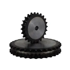 Bán Buôn Giá Tùy Chỉnh Bền 06B 08B 10A 12A 16A 20A 24A 28A 32A Đôi Hàng Carbon Thép Con Lăn Chuỗi Sprockets