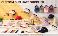 Topi Pelindung Matahari Bergaris Hitam PVC yang Dapat Disesuaikan, Unisex, Penutup Wajah Terry, Penutup Kepala untuk Festival Musim Panas, Liburan, Aktivitas Luar Ruangan