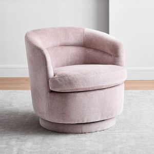 Muebles de lujo nórdicos modernos tapizados Sessel Club sillón de terciopelo giratorio barril Boucle Accent silla para sala de estar - Product Image 5