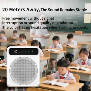 H18 Megaphone bt5.2 Lavalier không dây <span class=keywords><strong>Microphone</strong></span> loa cho giảng dạy tour du lịch hướng dẫn Loa Máy nghe nhạc Wearable Loud Loa - Product Image 5