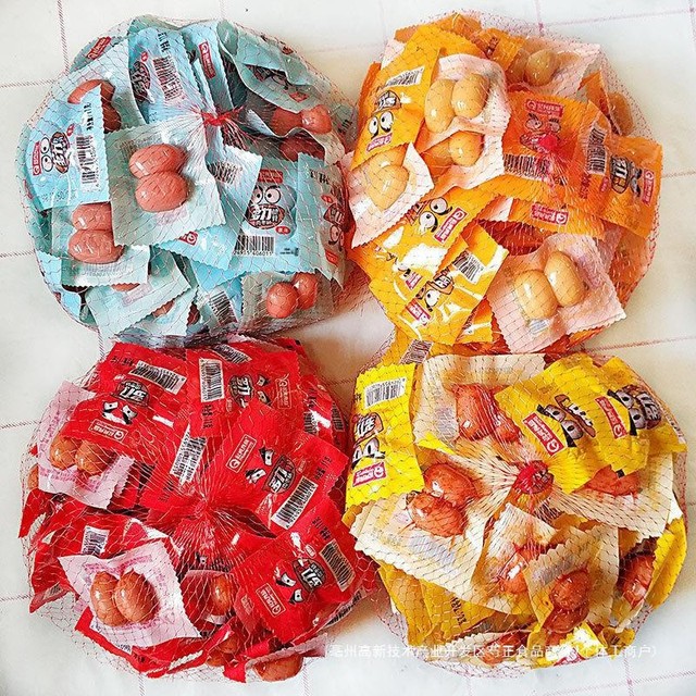 Mini Roasted Sausage 10g Individually Wrapped Baked Semi-Soft Meat Snack Bulk Wholesale OEM