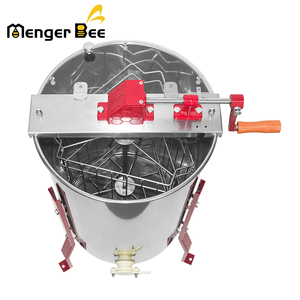Extracteur de miel manuel en acier inoxydable Premium Menger Bee, 3 cadres, centrifugeuse à miel, traitement du miel de haute qualité - Product Image 2