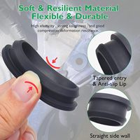 Bagues passe-câbles en caoutchouc silicone pour pare-feu automobile, protection de câbles, avec service de découpe pour trous de fixation